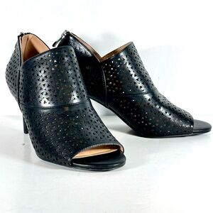 The Limited Lenra Pumps Open Toe Stiletto Back Zip Witchy‎ Sexy Goth Edgy Sz 8